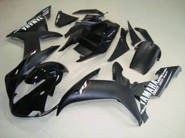 Carenado Yamaha R1 2002-2003 - Negro Mate Blanco Carenado Yamaha R1 2002-2003 - Negro Mate Blanco