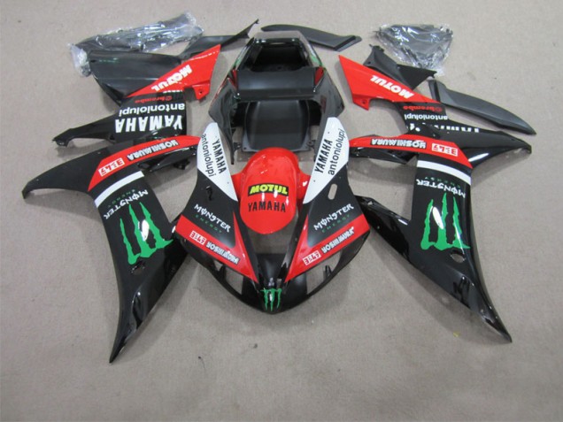 Carenado Yamaha R1 2002-2003 - Negro Rojo Motul Carenado Yamaha R1 2002-2003 - Negro Rojo Motul