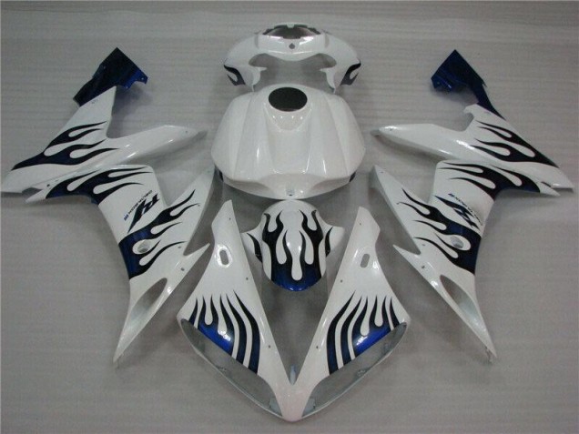 Carenado Yamaha R1 2004-2006 - Blanco Azul Llama Carenado Yamaha R1 2004-2006 - Blanco Azul Llama