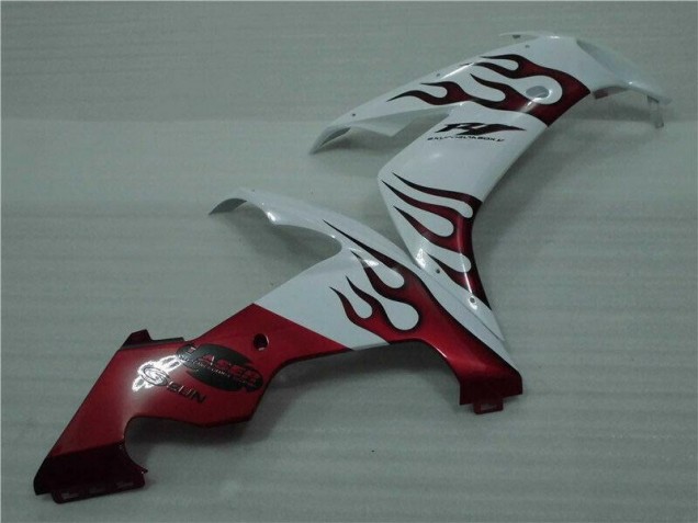 Carenado Yamaha R1 2004-2006 - Blanco Rojo Llama Carenado Yamaha R1 2004-2006 - Blanco Rojo Llama