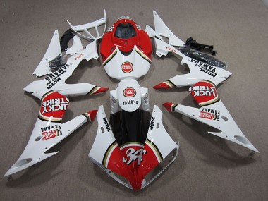 Carenado Yamaha R1 2004-2006 - Rojo Blanco Lucky Strike