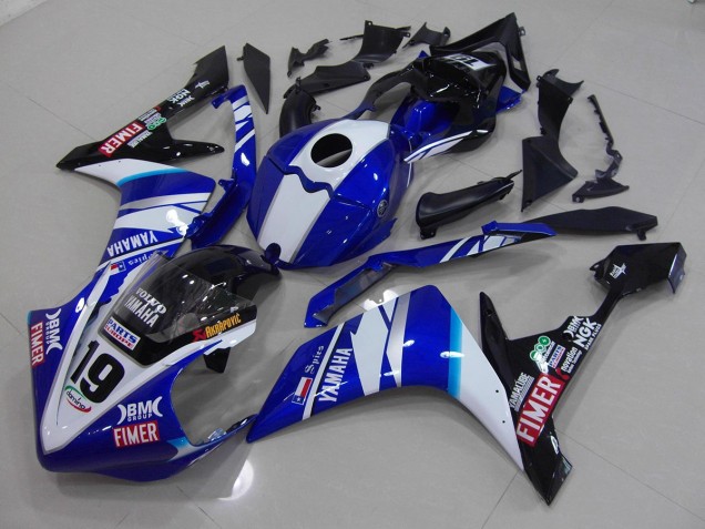 Carenado Yamaha R1 2007-2008 - Blanco Azul Carenado Yamaha R1 2007-2008 - Blanco Azul