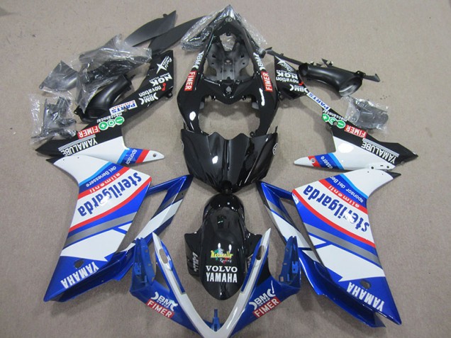 Carenado Yamaha R1 2007-2008 - Negro Blanco Sterilgarda Carenado Yamaha R1 2007-2008 - Negro Blanco Sterilgarda