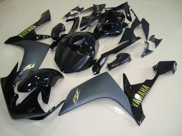 Carenado Yamaha R1 2007-2008 - Negro Mate Oro Carenado Yamaha R1 2007-2008 - Negro Mate Oro