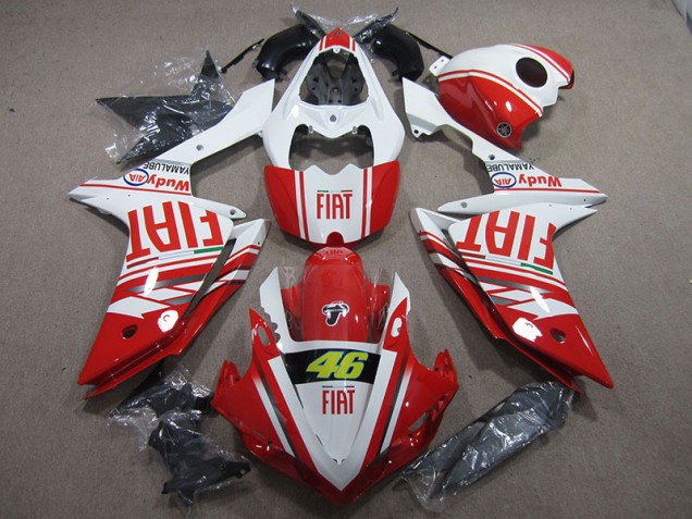 Carenado Yamaha R1 2007-2008 - Rojo Blanco Fiat 46 Carenado Yamaha R1 2007-2008 - Rojo Blanco Fiat 46