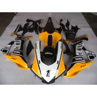 Carenado Yamaha R1 2015-2019 - Amarillo Blanco Negro