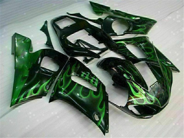 Carenado Yamaha R6 1998-2002 - Verde Negro Carenado Yamaha R6 1998-2002 - Verde Negro