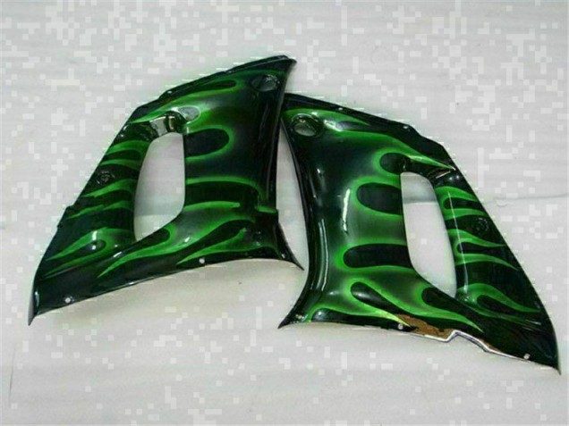 Carenado Yamaha R6 1998-2002 - Verde Negro Carenado Yamaha R6 1998-2002 - Verde Negro