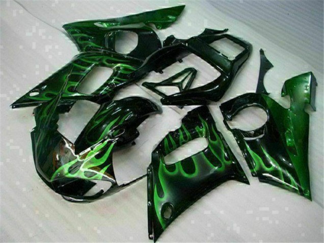 Carenado Yamaha R6 1998-2002 - Verde Negro Carenado Yamaha R6 1998-2002 - Verde Negro