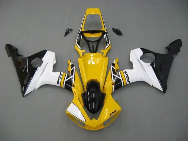 Carenado Yamaha R6 2003-2005 - Amarillo Blanco Negro Carenado Yamaha R6 2003-2005 - Amarillo Blanco Negro