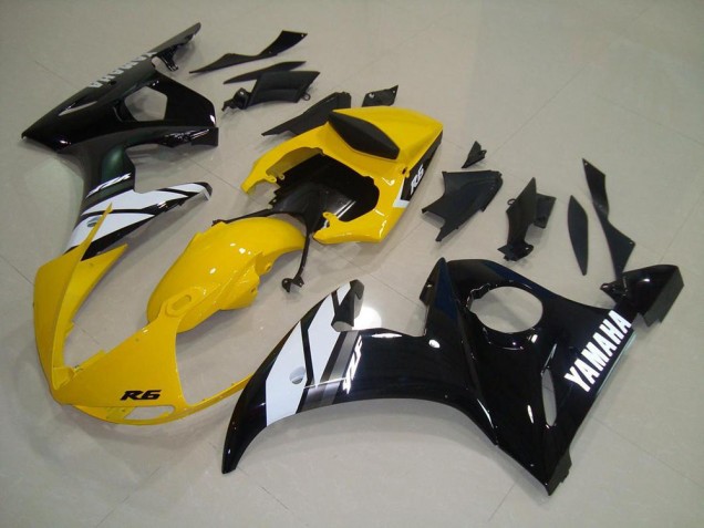 Carenado Yamaha R6 2003-2005 - Amarillo Negro Carenado Yamaha R6 2003-2005 - Amarillo Negro