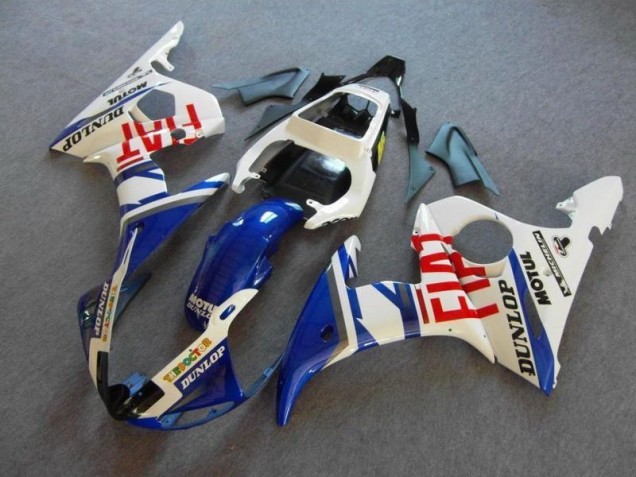 Carenado Yamaha R6 2003-2005 - Azul Blanco Fiat Carenado Yamaha R6 2003-2005 - Azul Blanco Fiat