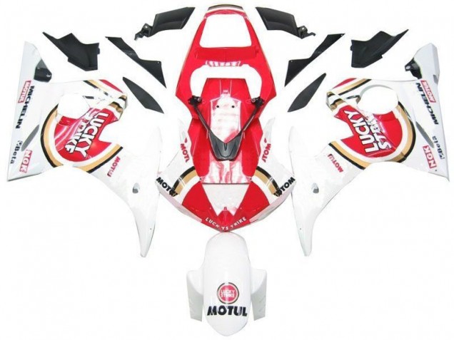 Carenado Yamaha R6 2003-2005 - Blanco Rojo Lucky Strike Carenado Yamaha R6 2003-2005 - Blanco Rojo Lucky Strike