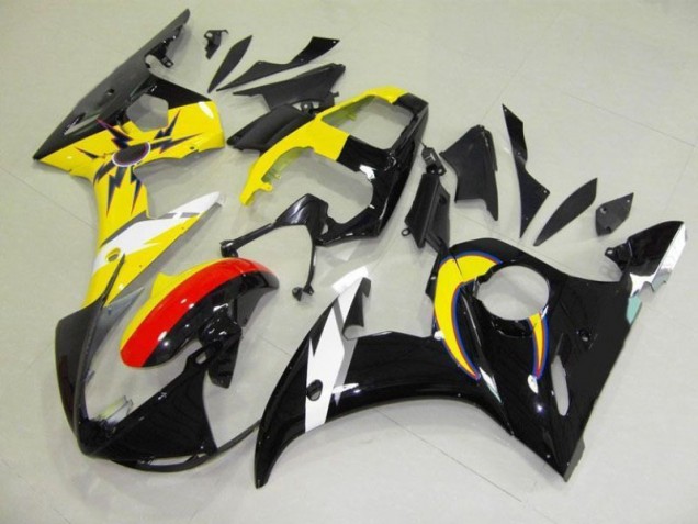 Carenado Yamaha R6 2003-2005 - Moon Negro Amarillo