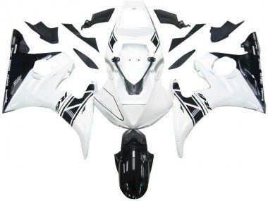 Carenado Yamaha R6 2003-2005 - Negro Blanco Tribal
