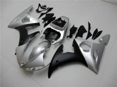 Carenado Yamaha R6 2003-2005 - Plata Negro