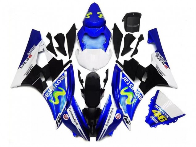 Carenado Yamaha R6 2006-2007 - Azul Negro Blanco Carenado Yamaha R6 2006-2007 - Azul Negro Blanco