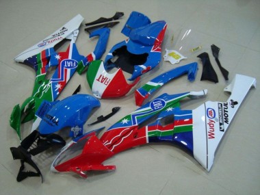 Carenado Yamaha R6 2006-2007 - Azul Rojo Blanco Verde