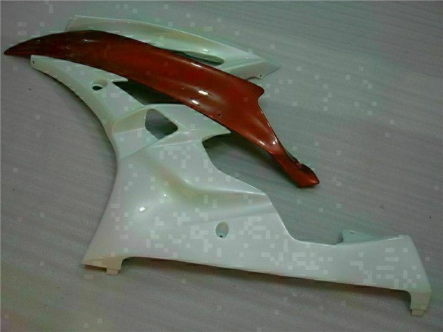 Carenado Yamaha R6 2006-2007 - Blanco Marrón Carenado Yamaha R6 2006-2007 - Blanco Marrón