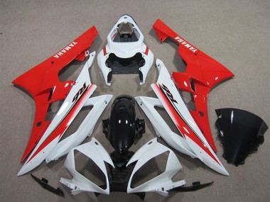 Carenado Yamaha R6 2006-2007 - Blanco Negro Rojo