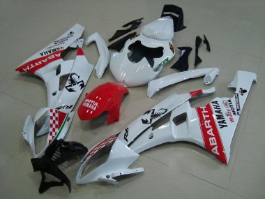 Carenado Yamaha R6 2006-2007 - Blanco Rojo Abarth