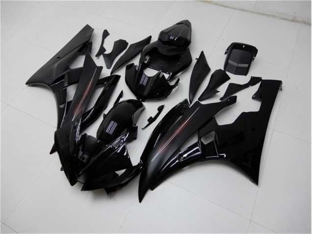 Carenado Yamaha R6 2006-2007 - Brillante Negro Mate Carenado Yamaha R6 2006-2007 - Brillante Negro Mate