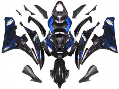 Carenado Yamaha R6 2006-2007 - Llama azul negra
