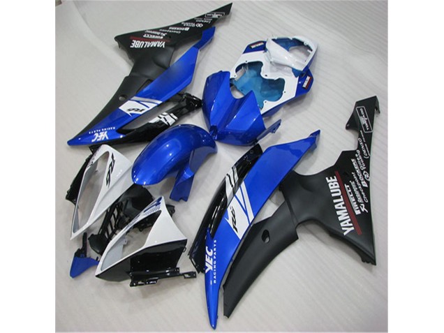 Carenado Yamaha R6 2008-2016 - Blanco Azul Negro Carenado Yamaha R6 2008-2016 - Blanco Azul Negro