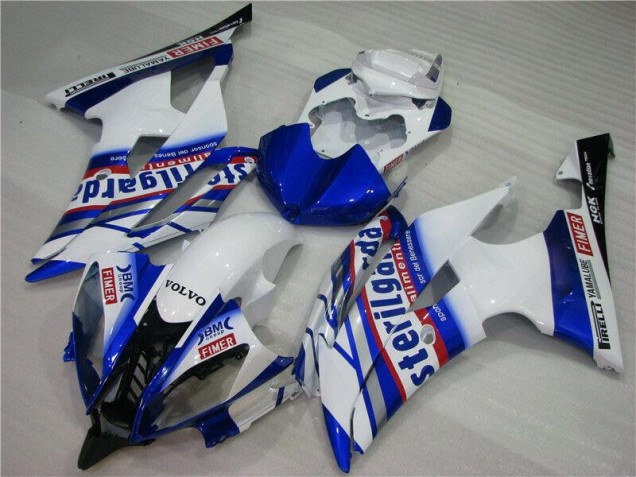 Carenado Yamaha R6 2008-2016 - Blanco Azul Sterilgarda Volvo