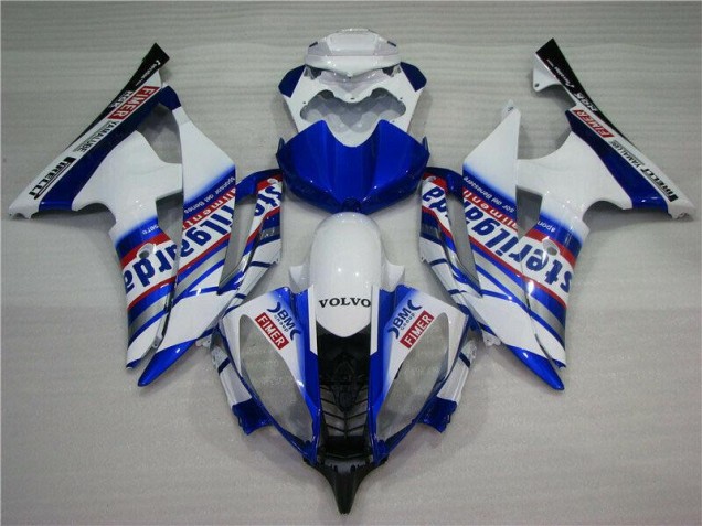 Carenado Yamaha R6 2008-2016 - Blanco Azul Sterilgarda Volvo