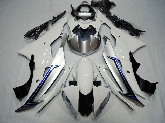 Carenado Yamaha R6 2008-2016 - Blanco Negro Azul Carenado Yamaha R6 2008-2016 - Blanco Negro Azul