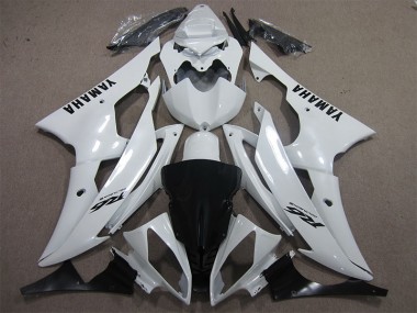 Carenado Yamaha R6 2008-2016 - Blanco Negro Calcomanía