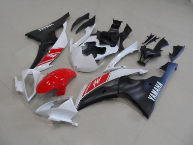 Carenado Yamaha R6 2008-2016 - Blanco & Negro Mate