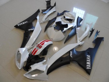 Carenado Yamaha R6 2008-2016 - Blanco Perla & Negro 58 Sic