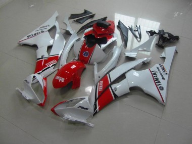 Carenado Yamaha R6 2008-2016 - Blanco Rojo Estilo OEM