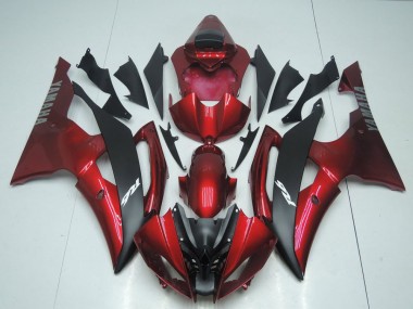 Carenado Yamaha R6 2008-2016 - Caramelo Rojo & Negro