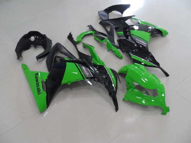 Carrocería Kawasaki ZX 300R 2013-2016 - Negro Verde Carrocería Kawasaki ZX 300R 2013-2016 - Negro Verde
