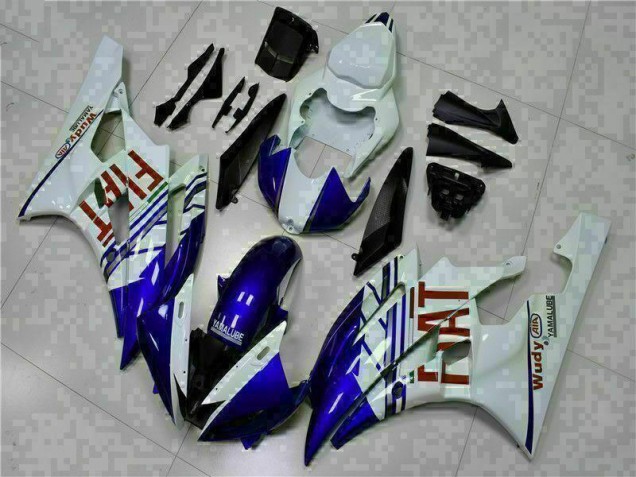 Carrocería Yamaha R6 2006-2007 - Blanco Azul Carrocería Yamaha R6 2006-2007 - Blanco Azul