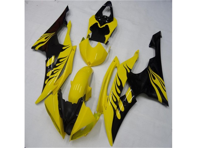 Carrocería Yamaha R6 2008-2016 - Amarillo Negro Carrocería Yamaha R6 2008-2016 - Amarillo Negro