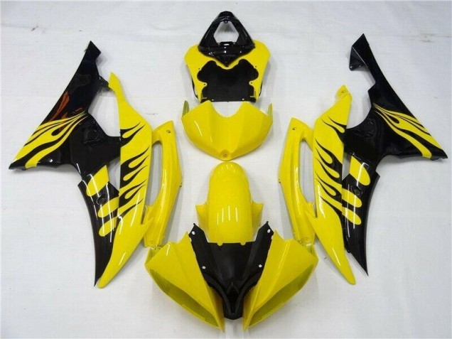 Carrocería Yamaha R6 2008-2016 - Amarillo Negro Carrocería Yamaha R6 2008-2016 - Amarillo Negro