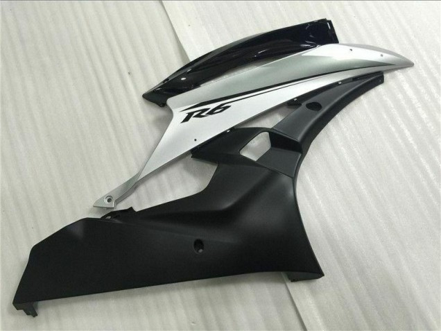 Inyección Kit Carenado Yamaha R6 2006-2007 - Plata Negro Inyección Kit Carenado Yamaha R6 2006-2007 - Plata Negro