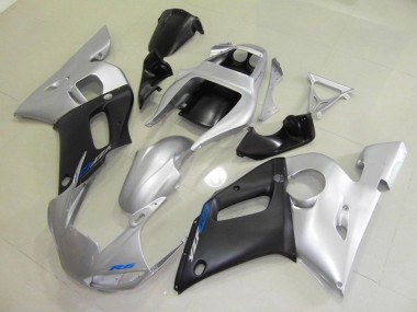 Inyección Kits Carenado Yamaha R6 1998-2002 - Negro Plata