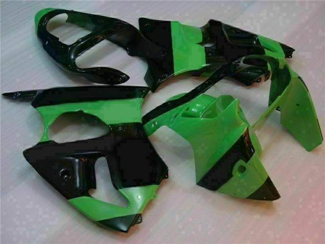 Kit Carenado Inyección Kawasaki ZX6R 2000-2002 - Verde Negro Kit Carenado Inyección Kawasaki ZX6R 2000-2002 - Verde Negro