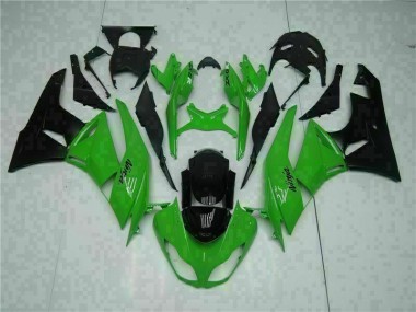 Kit Carenado Inyección Kawasaki ZX6R 2009-2012 - Negro Verde