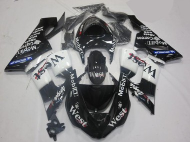 Kit Carenado Kawasaki ZX6R 2005-2006 - Blanco Negro