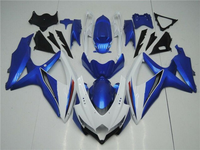 Kit Carenado Suzuki GSXR 600 / 750 K8 2008-2010 - Blanco Azul Kit Carenado Suzuki GSXR 600 / 750 K8 2008-2010 - Blanco Azul