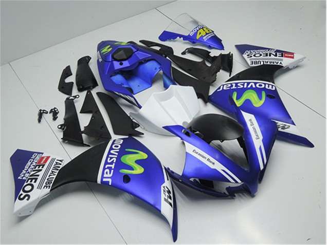 Kit Carenado Yamaha R1 2012-2014 - Azul Blanco Negro Kit Carenado Yamaha R1 2012-2014 - Azul Blanco Negro