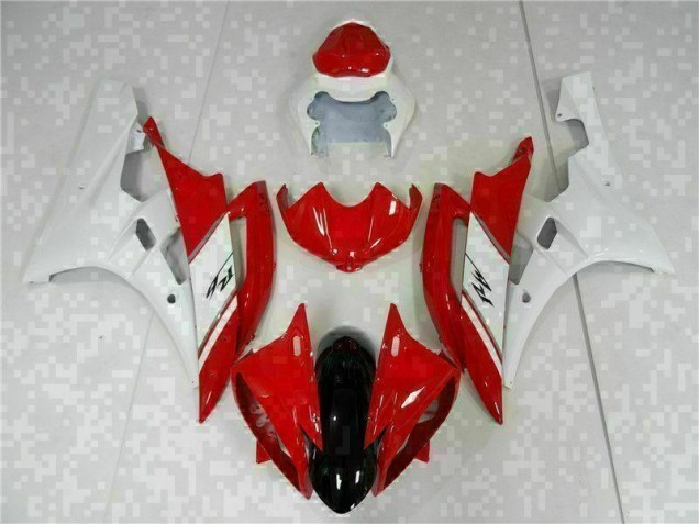Kit Carenado Yamaha R6 2006-2007 - Rojo Blanco Kit Carenado Yamaha R6 2006-2007 - Rojo Blanco