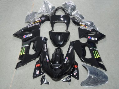 Kit Completo Carenado Kawasaki ZX6R 2005-2006 - 3M Touch4 Monster Negro