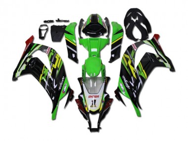 Kits ABS Carenado Kawasaki ZX10R 2011-2015 - Verde Negro